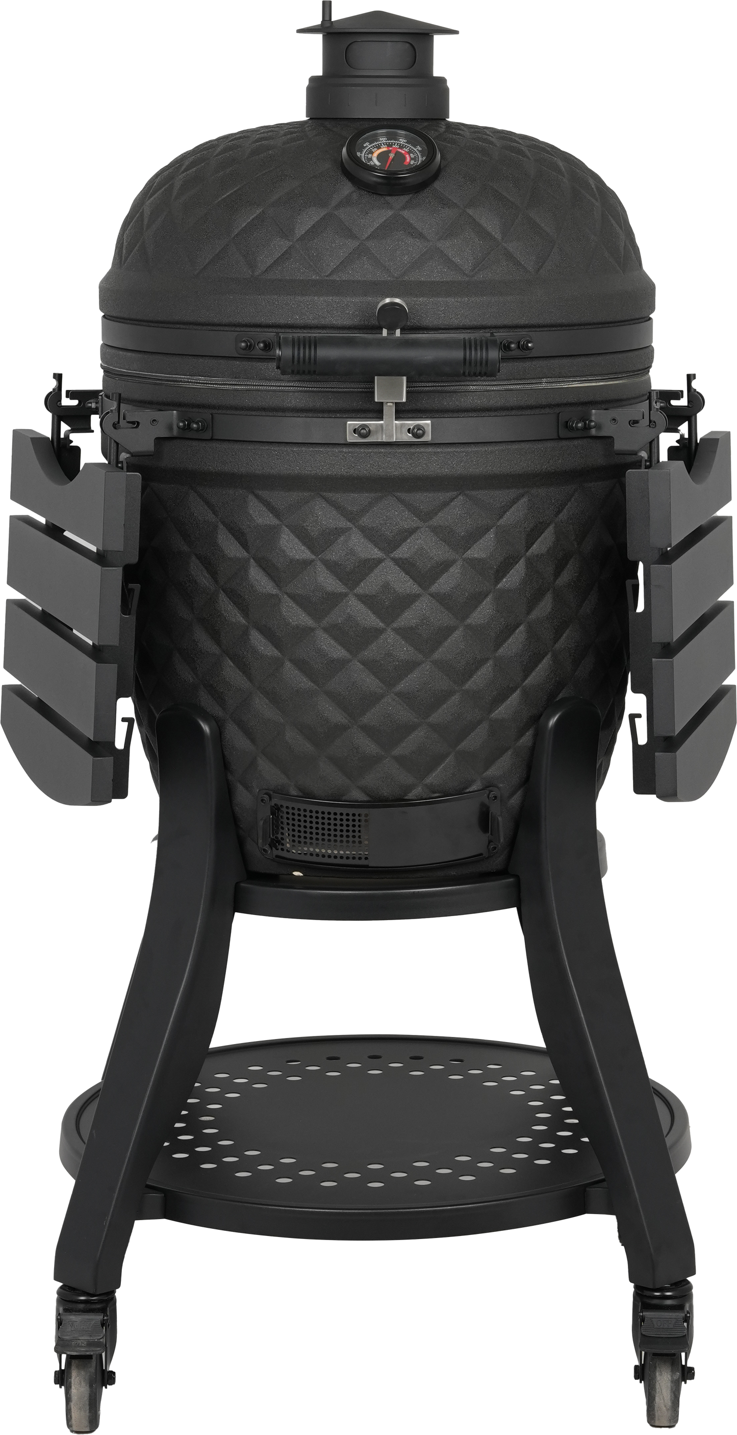 FYR Republic 22" Kamado Grill – Premium Ceramic BBQ Smoker (Matte Black)