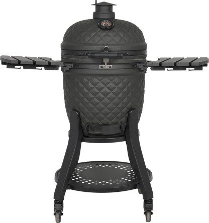 FYR Republic 22" Kamado Grill – Premium Ceramic BBQ Smoker (Matte Black)