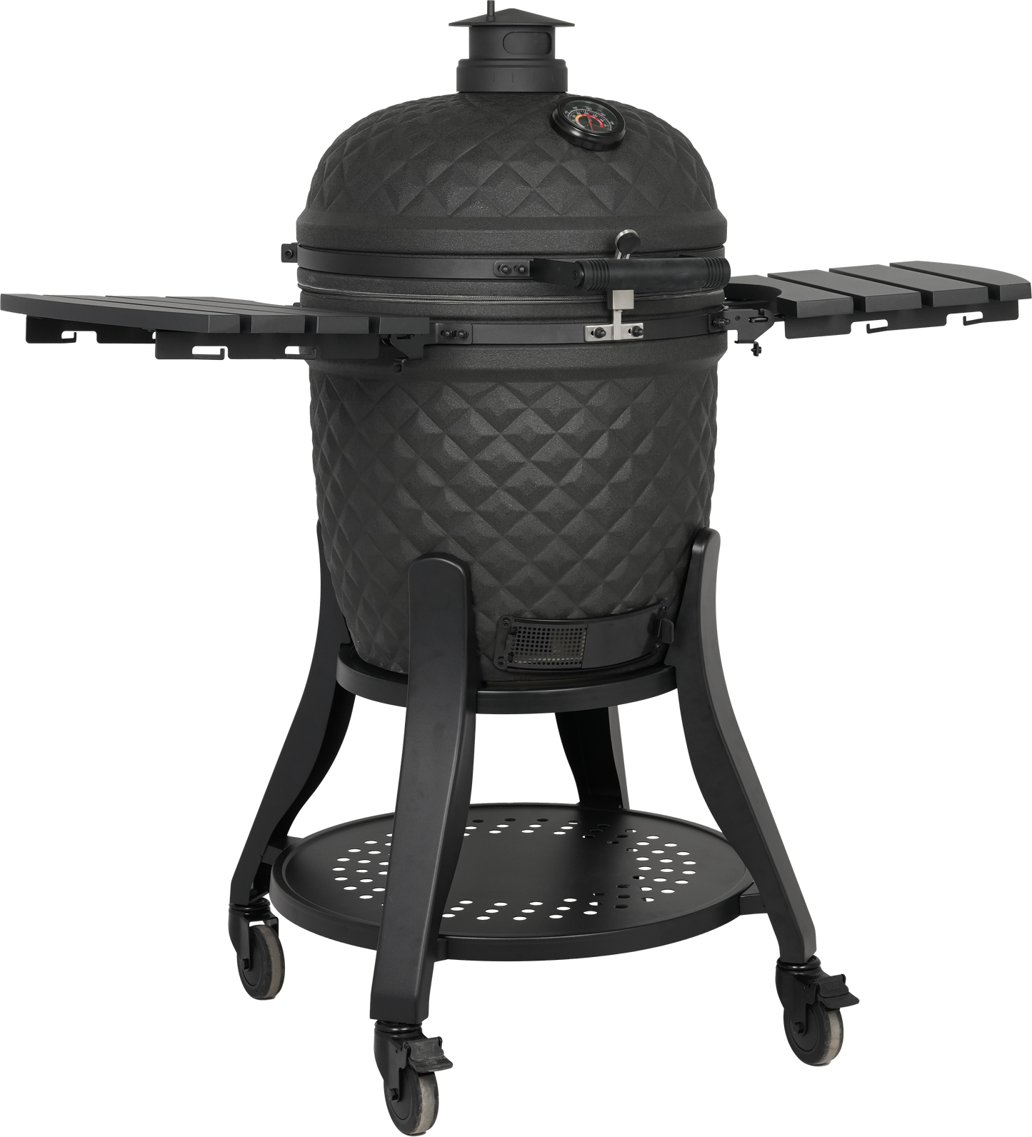 FYR Republic 22" Kamado Grill – Premium Ceramic BBQ Smoker (Matte Black)