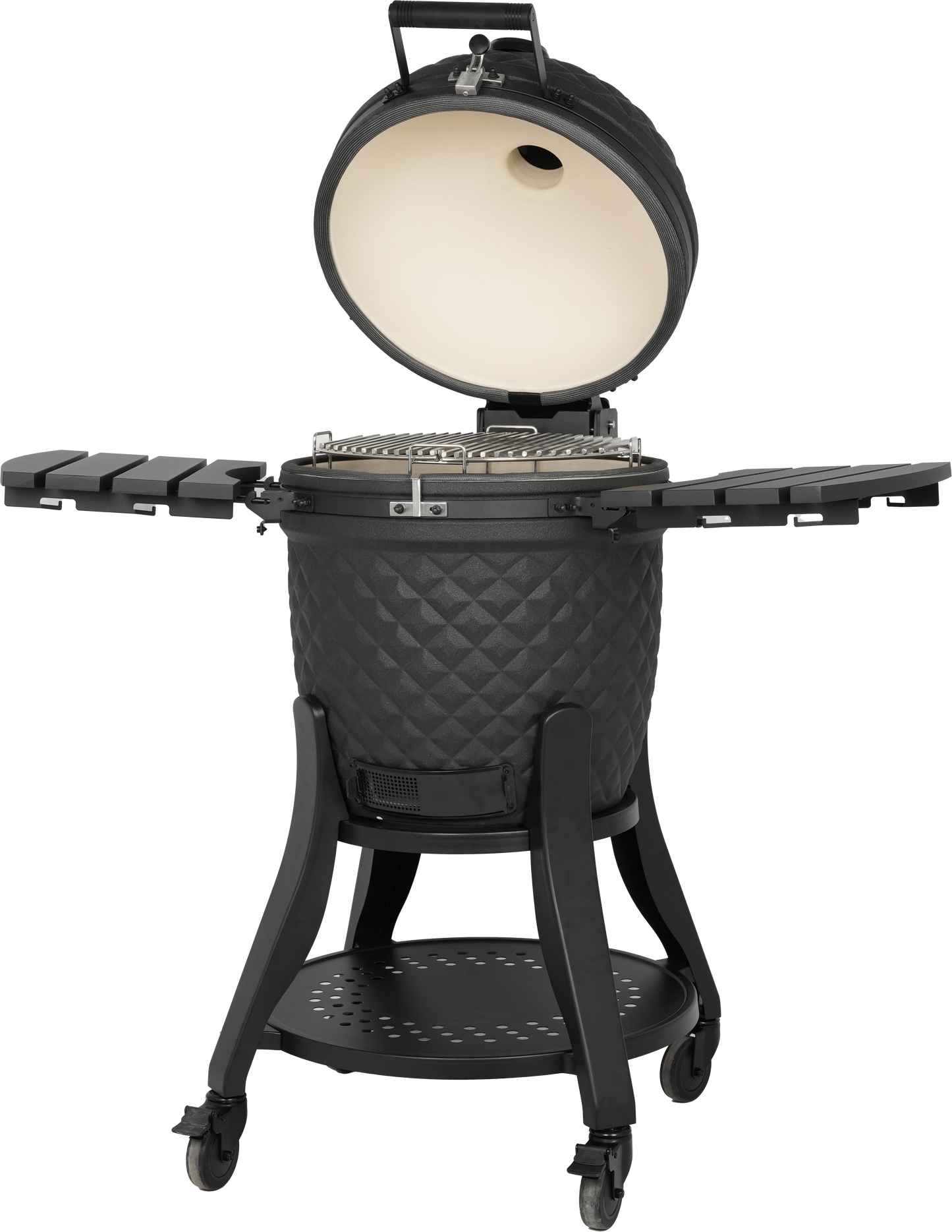 FYR Republic 22" Kamado Grill – Premium Ceramic BBQ Smoker (Matte Black)