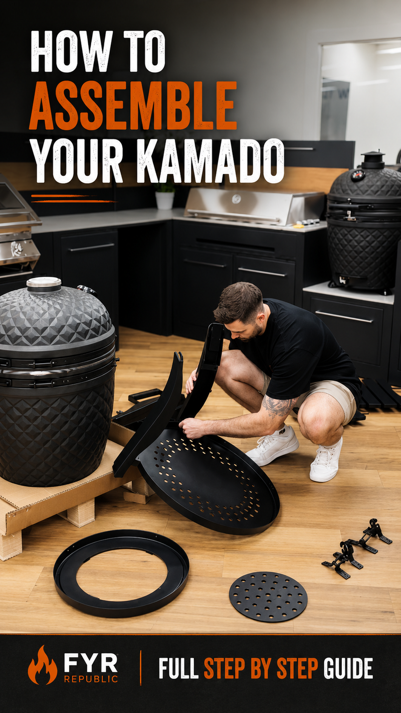 Unboxing and Set-Up of the 22” Kamado 🔥