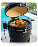Kamado + Rotisserie