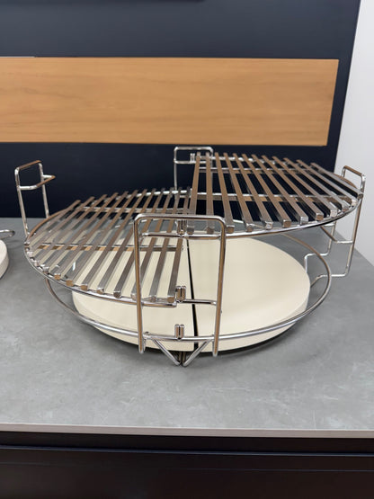 FYR Republic 22" Kamado Grill – Premium Ceramic BBQ Smoker (Matte Black)